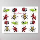 Kawaii Insects Thunder_Cove Poster (Voorkant)