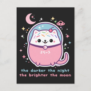 Kawaii Inspirerend Kitty Cat Briefkaart