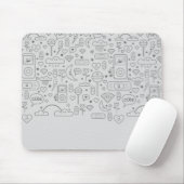 kawaii is een leuke mousepad muismat (Met muis)