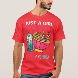 Kawaii is gewoon een meisje dat van Ramen houdt en T-shirt