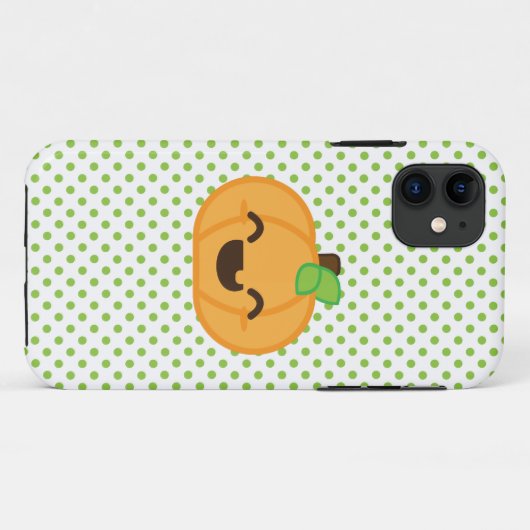 Kawaii Jack O Lanern Pumpkin iPhone Case (Achterkant (horizontaal))