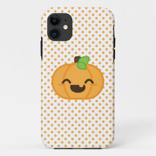 Kawaii Jack O Lanern Pumpkin iPhone Case (Achterkant)