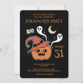 Kawaii Jack O' Lantern Creepy Cute Kaart (Voorkant)