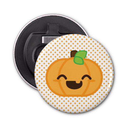 Kawaii Jack O Lantern Pumpkin Bottle Opener (Voorkant)