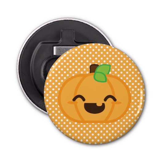 Kawaii Jack O Lantern Pumpkin Bottle Opener (Voorkant)