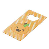 Kawaii Jack O Lantern Pumpkin Bottle Opener Creditkaart Flessenopener (Achterkant Gekanteld)