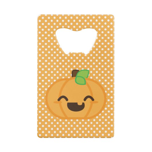 Kawaii Jack O Lantern Pumpkin Bottle Opener Creditkaart Flessenopener (Achterkant)