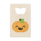 Kawaii Jack O Lantern Pumpkin Bottle Opener Creditkaart Flessenopener (Achterkant)