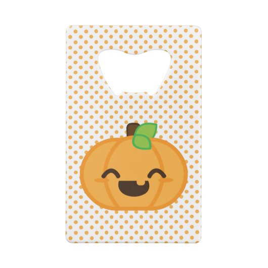 Kawaii Jack O Lantern Pumpkin Bottle Opener Creditkaart Flessenopener (Achterkant)
