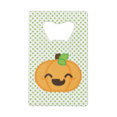 Kawaii Jack O Lantern Pumpkin Bottle Opener Creditkaart Flessenopener (Voorkant)