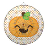 Kawaii Jack O Lantern Pumpkin Dart Board Dartbord (Voorkant)