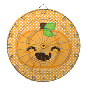 Kawaii Jack O Lantern Pumpkin Dart Board Dartbord