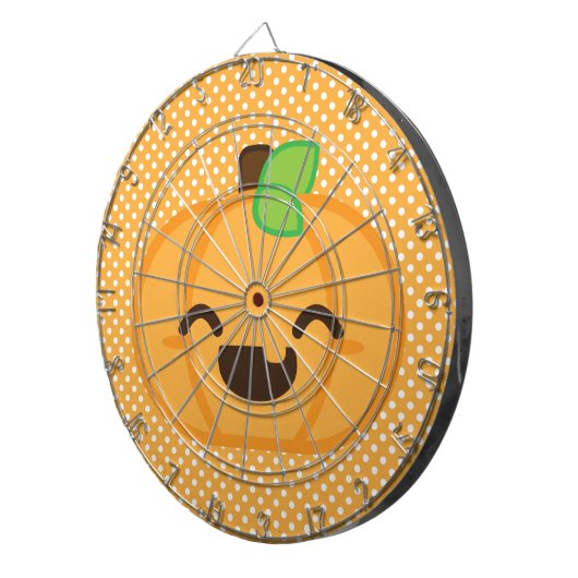 Kawaii Jack O Lantern Pumpkin Dart Board Dartbord (Voorkant Rechts)