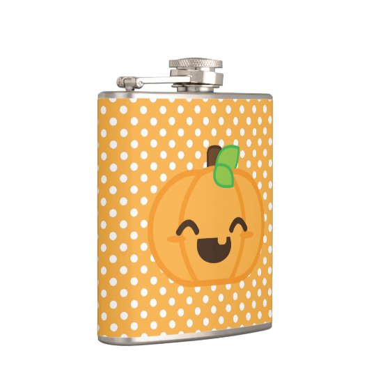 Kawaii Jack O Lantern Pumpkin Flask Heupfles (Rechts)