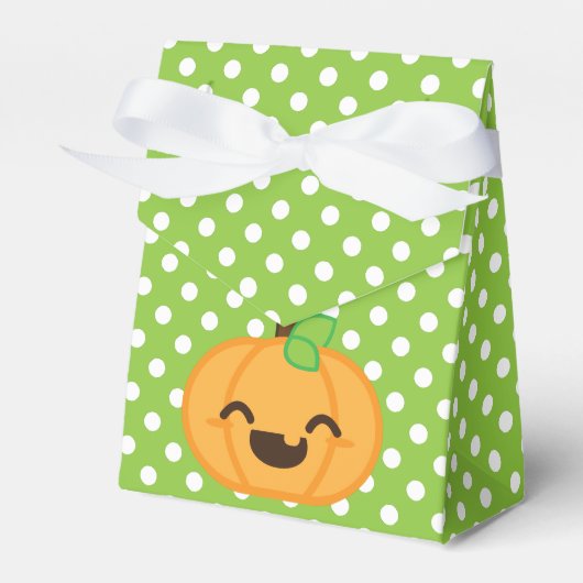 Kawaii Jack O Lantern Pumpkin Gift Box Bedankdoosjes (Voorkant Zijde)