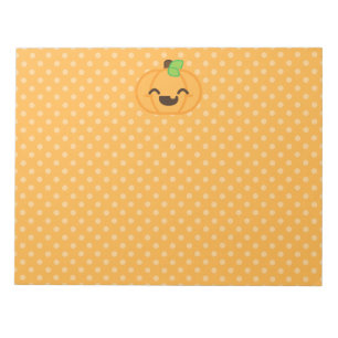 Kawaii Jack O Lantern Pumpkin-laptop Notitieblok