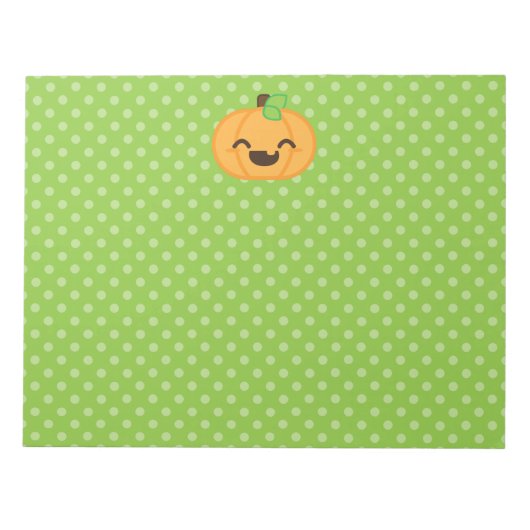 Kawaii Jack O Lantern Pumpkin-laptop Notitieblok (Voorkant)