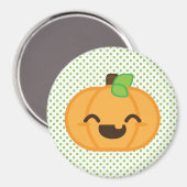 Kawaii Jack O Lantern Pumpkin Magnet (Voorkant / Achterkant)
