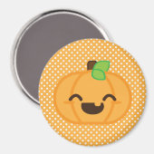 Kawaii Jack O Lantern Pumpkin Magnet (Voorkant / Achterkant)