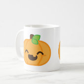 Kawaii Jack O Lantern Pumpkin Mok (Voorkant links)
