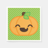 Kawaii Jack O Lantern Pumpkin Napkins Servetten (Voorkant)