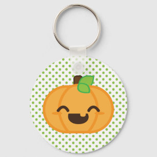 Kawaii Jack O Lantern Pumpkin Sleutelhanger