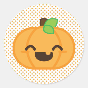 Kawaii Jack O Lantern Pumpkin Stickers