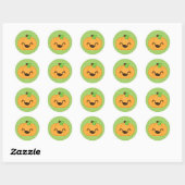 Kawaii Jack O Lantern Pumpkin Stickers (Vel)