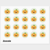 Kawaii Jack O Lantern Pumpkin Stickers (Vel)