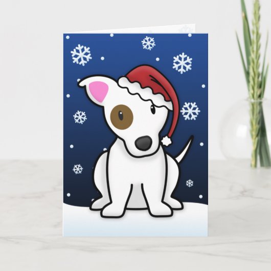 Kawaii Jack Russell Christmas Kaart (Voorkant)