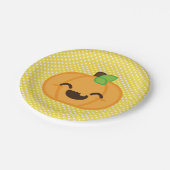 Kawaii Jackolantern Pumpkin Halloween Paper Borden Papieren Bordje (Gekanteld)
