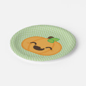 Kawaii Jackolantern Pumpkin Halloween Paper Borden Papieren Bordje (Gekanteld)