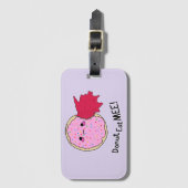 Kawaii Jam Donut Eet Me Bagagelabel (Voorkant (verticaal))