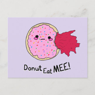 Kawaii Jam Donut Eet Me Briefkaart