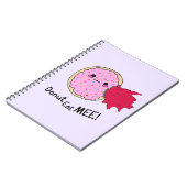 Kawaii Jam Donut Eet Me Notitieboek (Linkerzijde)
