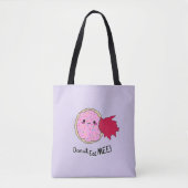 Kawaii Jam Donut eet me op Tote Bag (Voorkant)