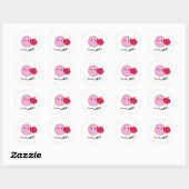 Kawaii Jam Donut Eet Me Ronde Sticker (Vel)