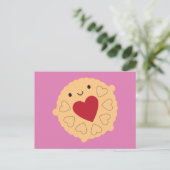Kawaii Jammie Dodger Biscuit Briefkaart (Staand voorkant)