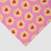 Kawaii Jammie Dodger Biscuits Tissuepapier (Detail)