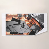 KAWAII Japanese Girl Bath towel Badhanddoek (Badhanddoek)