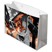 KAWAII Japanese Girl Paper bag Groot Cadeauzakje (Achterkant Gekanteld)