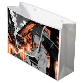KAWAII Japanese Girl Paper bag Groot Cadeauzakje (Voorkant Gekanteld)