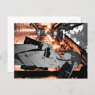 KAWAII Japanese Girl Postcard Briefkaart
