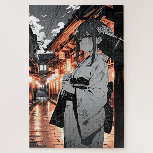 KAWAII Japanese Girl Puzzle Legpuzzel (Verticaal)