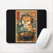 Kawaii Japanese Ramen Dog Retro Gaming Shirts For  Muismat (Met muis)