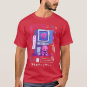 Kawaii Japanese Retro 90s Nostalgia Vaporwave Retr T-shirt (Voorkant)