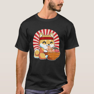 Kawaii Japans Anime Shiba Inu Ramen klaagt Japans T-shirt