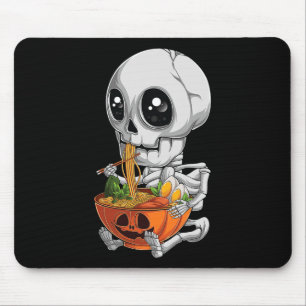 Kawaii Japans Anime Skeleton Halloween Ramen Foo Muismat
