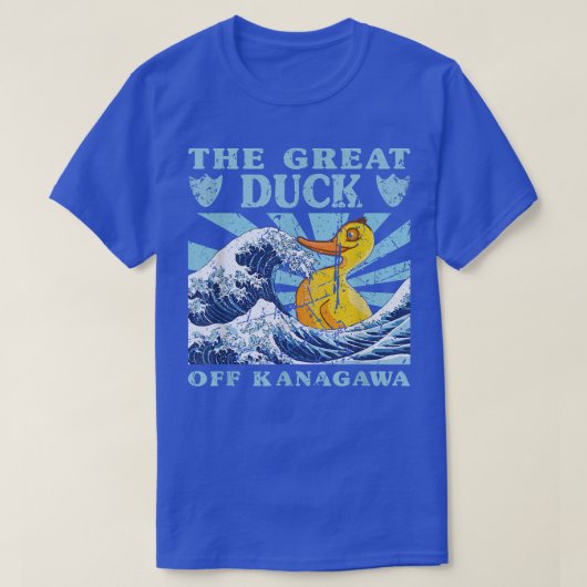 Kawaii Japans Great Wave Great Duck Cute Japan A T-shirt (Design voorkant)