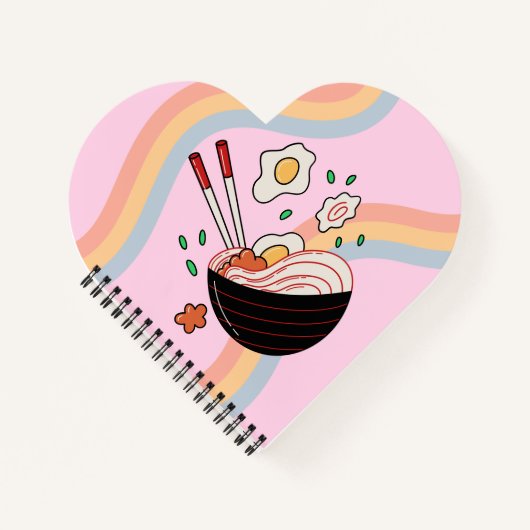 Kawaii Japans Ramen Apron Notitieboek (Voorkant)